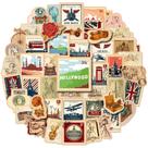Pacote de adesivos British and American Stamp Anime Waterproof
