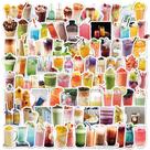 Pacote de adesivos Bubble Tea e Fruit Drink Aesthetic Vinyl