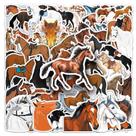Pacote de adesivos Cartoon Animal Horse, 50 unidades de decalques de vinil