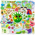 Pacote de adesivos Cartoon Biological Human Organ Science 50 unidades