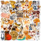 Pacote de adesivos Cartoon Dog, 50 unidades, decalques fofos para cachorros