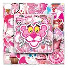 Pacote de adesivos Cartoon Pink 54 peças impermeáveis para adolescentes