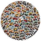 Pacote de adesivos com tema de caminhão vintage, 100 unidades de vinil impermeável