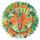 Pacote de adesivos com tema de cenoura, 50 peças de vegetais fofos de desenho animado Pacote de adesivos com tema de cenoura, 50 peças de vegetais fofos de desenho animado