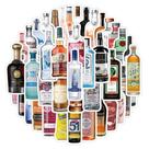 Pacote de adesivos: coquetéis, vinho e vodcas, 63 unidades de anime à prova d'água