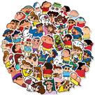 Pacote de adesivos Crayons Shins Chans Anime PVC impermeável 50 unidades