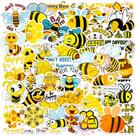 Pacote de adesivos Cute Bee Cartoon Honeybee, 50 unidades para crianças Pacote de adesivos Cute Bee Cartoon Honeybee, 50 unidades para crianças