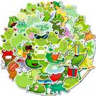 Pacote de adesivos Cute Frog Anime, vinil impermeável, 50 unidades