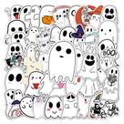 Pacote de adesivos Cute Ghost, decalque de vinil de Halloween, 50 unidades Pacote de adesivos Cute Ghost, decalque de vinil de Halloween, 50 unidades