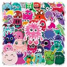 Pacote de adesivos Cute Monster Cartoon Graffiti, 50 unidades Pacote de adesivos Cute Monster Cartoon Graffiti, 50 unidades