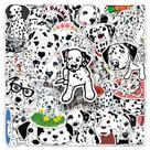 Pacote de adesivos Dalmatian Dog, 50 peças de desenho animado e vinil realista