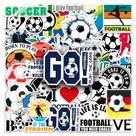 Pacote de adesivos de futebol, 50 peças de decalques de vinil impermeáveis