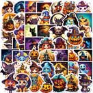 Pacote de adesivos de Halloween, 50 peças, decalques de vinil assustadores à prova d'água Pacote de adesivos de Halloween, 50 peças, decalques de vinil assustadores à prova d'água