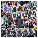 Pacote de adesivos de Halloween, 50 unidades de fantasmas fofos, gatos pretos e poliuretano