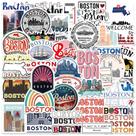 Pacote de adesivos: Decalques de vinil Boston City Skyline, 50 unidades Pacote de adesivos: Decalques de vinil Boston City Skyline, 50 unidades