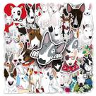 Pacote de adesivos, decalques de vinil para cães Bull Terrier, 50 unidades à prova d'água