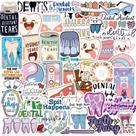 Pacote de adesivos Dental Cartoon Funny Tooth Dentist x50