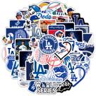 Pacote de adesivos Dodgers Baseball, vinil impermeável, 50 unidades