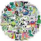Pacote de adesivos em vinil com tema Alien & UFO, 50 unidades para decoração Pacote de adesivos em vinil com tema Alien & UFO, 50 unidades para decoração