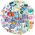 Pacote de adesivos Experimental Science Education Anime Wat 50 unidades