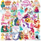 Pacote de adesivos Fairy Princess, 50 unidades impermeáveis para crianças