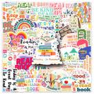 Pacote de adesivos Fantasy Book Theme em aquarela 50 unidades