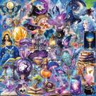 Pacote de adesivos Fantasy Magic Planet, 50 unidades à prova d'água PET Vi