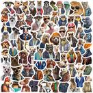 Pacote de adesivos Fashion Animal 82 peças desenhadas à mão para carros impermeáveis