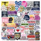 Pacote de adesivos Feminist Uterus Floral Decalques Women Empowerment