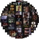 Pacote de adesivos, filme de filme clássico, 56 unidades, estilo retrô