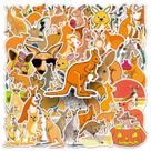Pacote de adesivos Fox Theme, 50 peças de decalques de vinil de desenhos animados para animais Pacote de adesivos Fox Theme, 50 peças de decalques de vinil de desenhos animados para animais