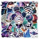 Pacote de adesivos Galaxy & Space, 50 unidades, Cartoon Space & Planet
