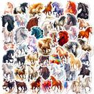 Pacote de adesivos Graffiti Cartoon Animal Vinyl Horse 50 unidades Pacote de adesivos Graffiti Cartoon Animal Vinyl Horse 50 unidades