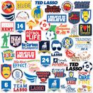 Pacote de adesivos GRAPHICS & MORE Ted Lasso 50CT Large Deluxe