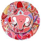 Pacote de adesivos Human Organ Anime, vinil impermeável, 50 unidades Pacote de adesivos Human Organ Anime, vinil impermeável, 50 unidades