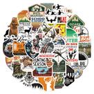 Pacote de adesivos Hunting, 50 unidades de vinil impermeável, veado e arco