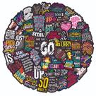 Pacote de adesivos Inspirational Graffiti Anime Waterproof 50 unidades Pacote de adesivos Inspirational Graffiti Anime Waterproof 50 unidades
