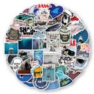Pacote de adesivos Jaws Sharks Anime, vinil impermeável, 50 unidades