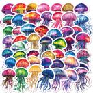 Pacote de adesivos Jellyfish Ocean Marine Vinyl 50 unidades