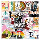 Pacote de adesivos Lawyer Funny Legal Quotes Cartoon, 50 unidades