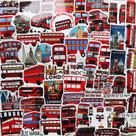 Pacote de adesivos London Bus Theme, 55 unidades de vinil impermeável