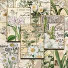 Pacote de adesivos, manual de flores e plantas verdes, anime, 16 unidades