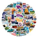 Pacote de adesivos, mapa do estado dos EUA, 50 unidades, decalque de vinil impermeável