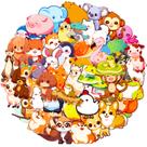 Pacote de adesivos Mini Animal Anime, vinil impermeável, 50 unidades Pacote de adesivos Mini Animal Anime, vinil impermeável, 50 unidades
