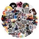 Pacote de adesivos Motocicleta Off-Road Anime, vinil impermeável, 50 unidades