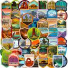 Pacote de adesivos National Park, 63 unidades, Colorful Nature and Wild