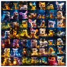 Pacote de adesivos Night Sky Animal, 50 unidades de lindos decalques de desenhos animados Pacote de adesivos Night Sky Animal, 50 unidades de lindos decalques de desenhos animados