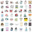 Pacote de adesivos Nurse Life, 50 unidades, Inspirational Healthcare