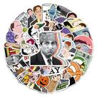 Pacote de adesivos Offices Anime Waterproof Vinyl 50 unidades
