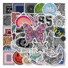 Pacote de adesivos Paisley, 50 unidades, vinil impermeável, estilo retrô